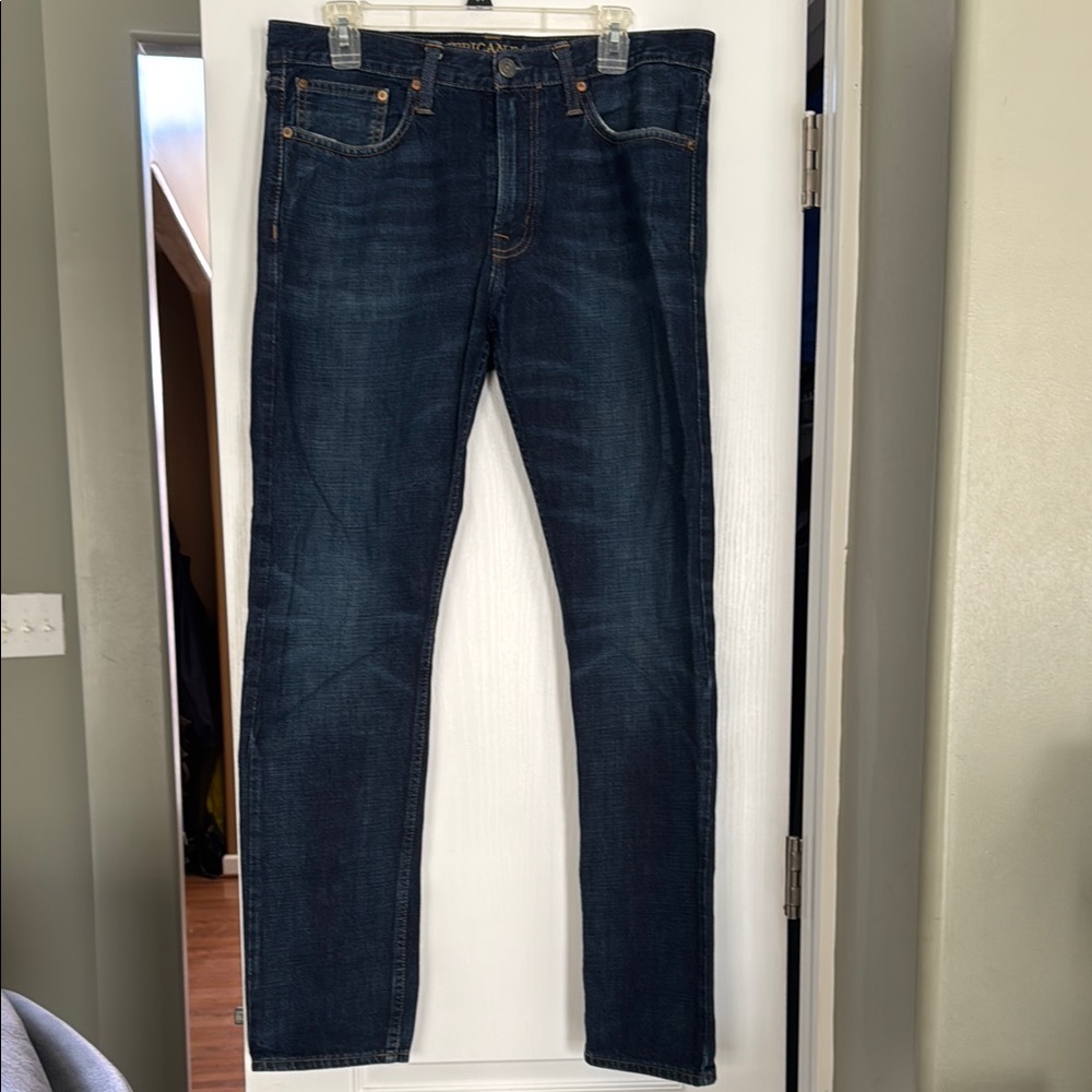 😊Men’s American Eagle Outfitters Blue Slim Jeans Timeless Style